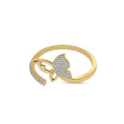 dishis Yellow Gold Diamond-Studded Ring-picture-42
