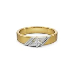 emori Men Yellow Gold Jezze Lab Grown Diamond-Studded Band Ring-picture-33