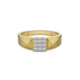 emori Men Yellow Gold Geneva Lab Grown Diamond-Studded Band Ring-picture-39