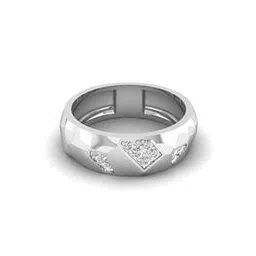 shine eternal Men White Gold Lab Grown Diamond The Fortitude Band Ring-picture-20