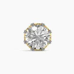 moena Men Yellow Gold Lab Grown Diamond Stud Earrings-picture-35