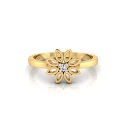 iski uski Yellow Gold Diamond-Studded Ring-picture-47