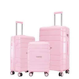 Nasher Miles Set Of 3  Small Medium & Large Hard-Sided Trolley Suitcase-207.0L image 1