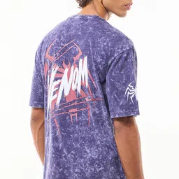 Bewakoof Men Graphic Printed Round Neck Cotton Oversized T-shirt image 1