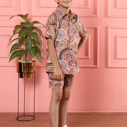 BEBE UNICORN Boys Printed Shirt with Shorts image 3