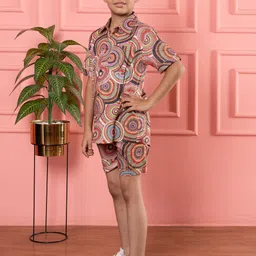 BEBE UNICORN Boys Printed Shirt with Shorts image 4