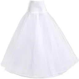 Women Solid Flared White Skirt-image-7