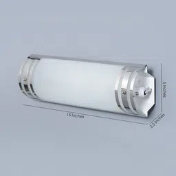 new era Glass Flush Mount Wall Light (Silver) image 4