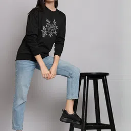 CORSICA Women Polyester Printed Pullover Sweatshirt-image-70