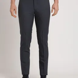 Turtle Men Checked Tailored Skinny Fit Trousers image 1