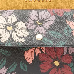 Caprese PU Structured Floral Printed Satchel Bag image 3