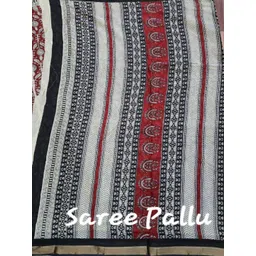 Moda Rapido Woven Design Pure Cotton Handloom Ikat Saree image 3