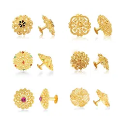 VIVASTRI Women Gold-Plated Alloy Earrings-picture-16