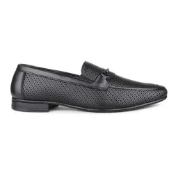 PRIVO by Inc.5 Men Perforations Leather Loafers image 3