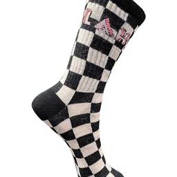 TRAZO Women Pack Of 3 Patterned Printed Calf-Length Socks image 5