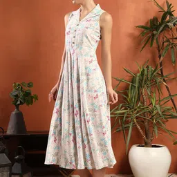 Da Vastraagaar Floral Print A-Line Midi Dress image 4