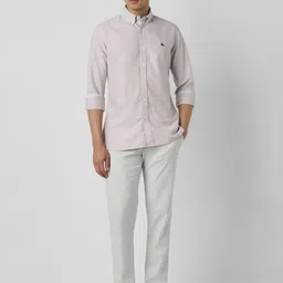 Van Heusen Sport Men Solid Button Down Collar Slim Fit Cotton Shirt image 2