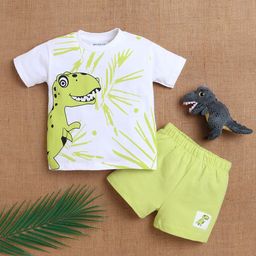MeeMee Unisex Kids Printed T-shirt with Shorts-picture-0