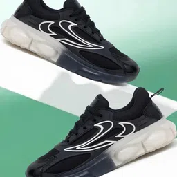 VATELIO Men Black Mesh Casual Shoes image 2