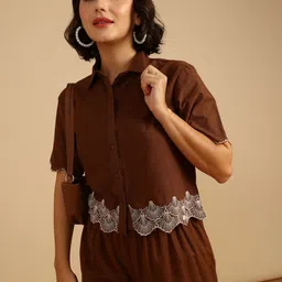 LIMEROAD Embellished Cotton Crop Top-picture-11