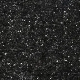 Saral Home Black Abstract Textured Anti-Skid Microfiber Shaggy Carpet image 2