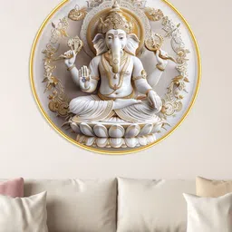 Livin'luxe White MDF Religious Wall Paintings image 3
