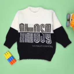 V-Mart Boys Typography Printed Round Neck Cotton Pullover Sweater-picture-21