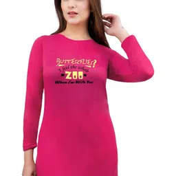 AMAHA FASHIONS Women Printed Round Neck Regular Lounge-Tshirt-picture-25