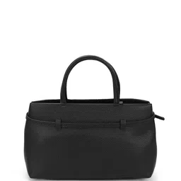 Metro Women Textured Structured Buckle Detail Handheld Bag image 4