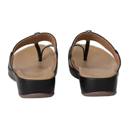 Minx Women Open Back Open Toe Cushioned Footbed Wedge Sandals image 4