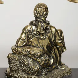 Exotic India Yellow & Black Sai Baba Statue With BellsWallDecor image 5