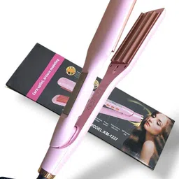 vng KM-1227 Temprature Control Digital Diplay With Cord Curling Iron & Crimpers image 2