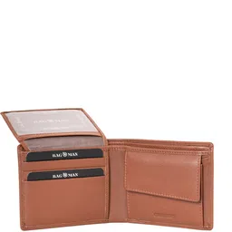 BAGMAN Men Leather Two Fold Wallet image 2