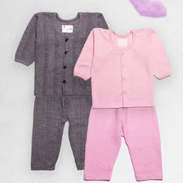 Tiny Bugs Infants Pack Of 2 Striped Thermal Set image 1