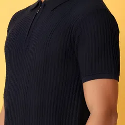 V-Mart Men Polo Collar Solid Slim Fit T-shirt image 5