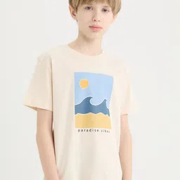 DeFacto Boys Typography Printed Pockets T-shirt-picture-22