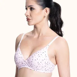 VStar Women Polka Dots Medium Coverage Lightly Padded Plunge Bra image 5