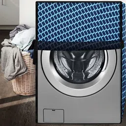The Furnishing Tree Blue Printed Washing Machine Cover image 2