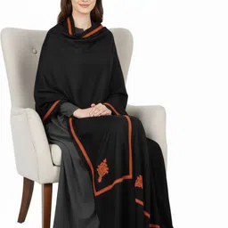 Vrinde Women Floral Embroidered Pashmina Shawl-image-49