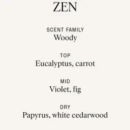 H&M Beige Large Scented Candle In Glass Holder image 5