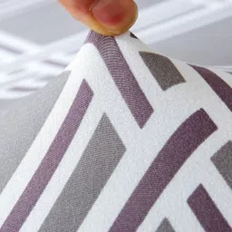 HOUSE OF QUIRK Grey Printed Triple Seater 140 GSM Elastic Sofa Cover image 4