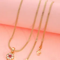 DIVASTRI Brass Gold-Plated Necklace-picture-35