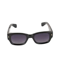 BAYBERRY Unisex Black Lens & Black Square Sunglasses with image 5