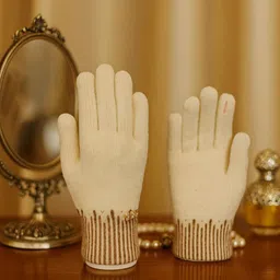 LOOM LEGACY Women Touchscreen Woollen Gloves-image-84