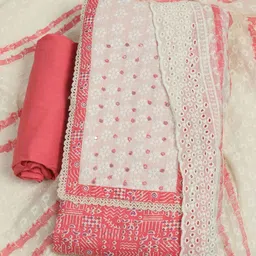 Meena Bazaar Printed Pure Cotton Unstitched Dress Material-picture-35