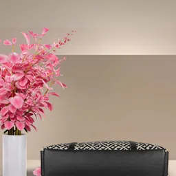 LIKE STYLE Ethnic Motifs Colourblocked Structured Shoulder Bag image 5