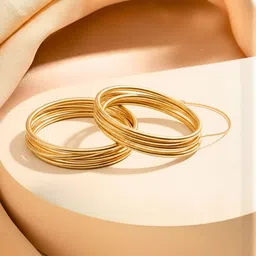 Anouk Women 2 Gold-Plated Cuff Bracelet-picture-18