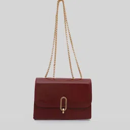 LULU & SKY PU Structured Sling Bag-picture-10