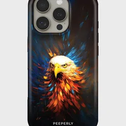 PEEPERLY Unisex iPhone 14 Pro Quirky Eagle Crystal Impact Resistant Back Case-picture-15