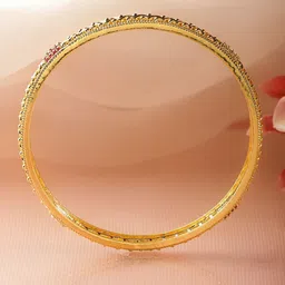 Rubans Set Of 4 18K Gold-Plated Artificial Stones Studded Bangles image 5